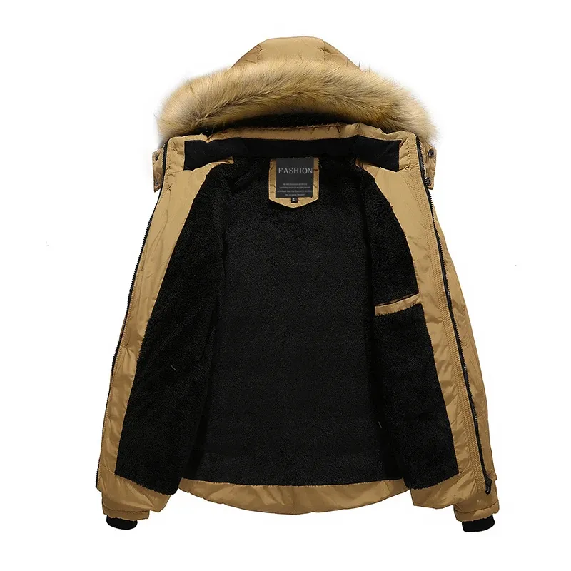 Ventnor - Parka Winterjas Heren – Warm Gevoerd met Bontkraag en Ritszakken
