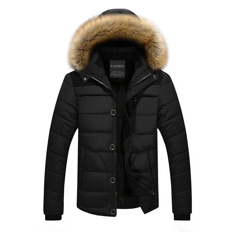 Ventnor - Parka Winterjas Heren – Warm Gevoerd met Bontkraag en Ritszakken