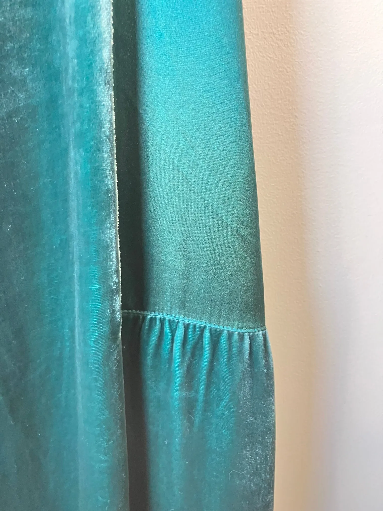 Vintage DKNY Green Velvet Slip Dress