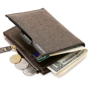 WA077 - Luxury men zipper wallet