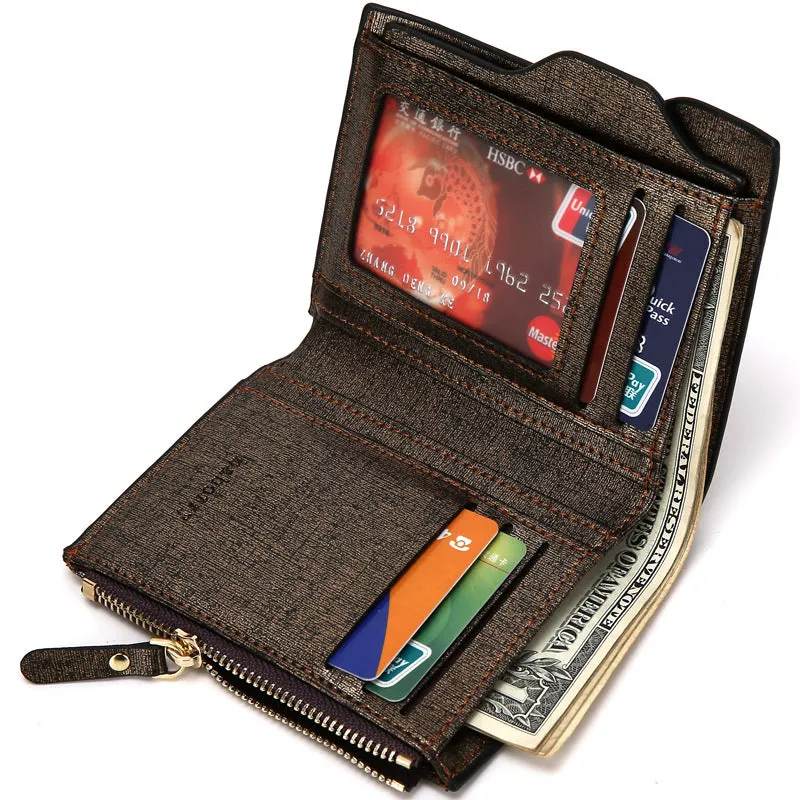 WA077 - Luxury men zipper wallet