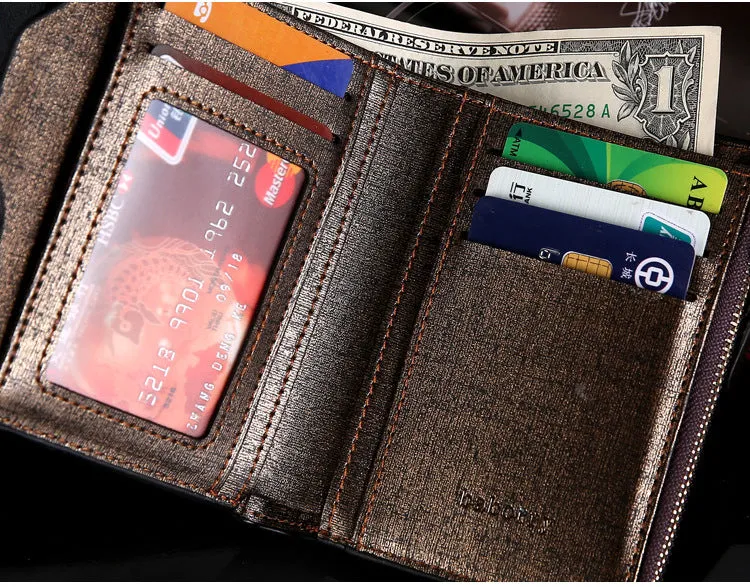 WA077 - Luxury men zipper wallet