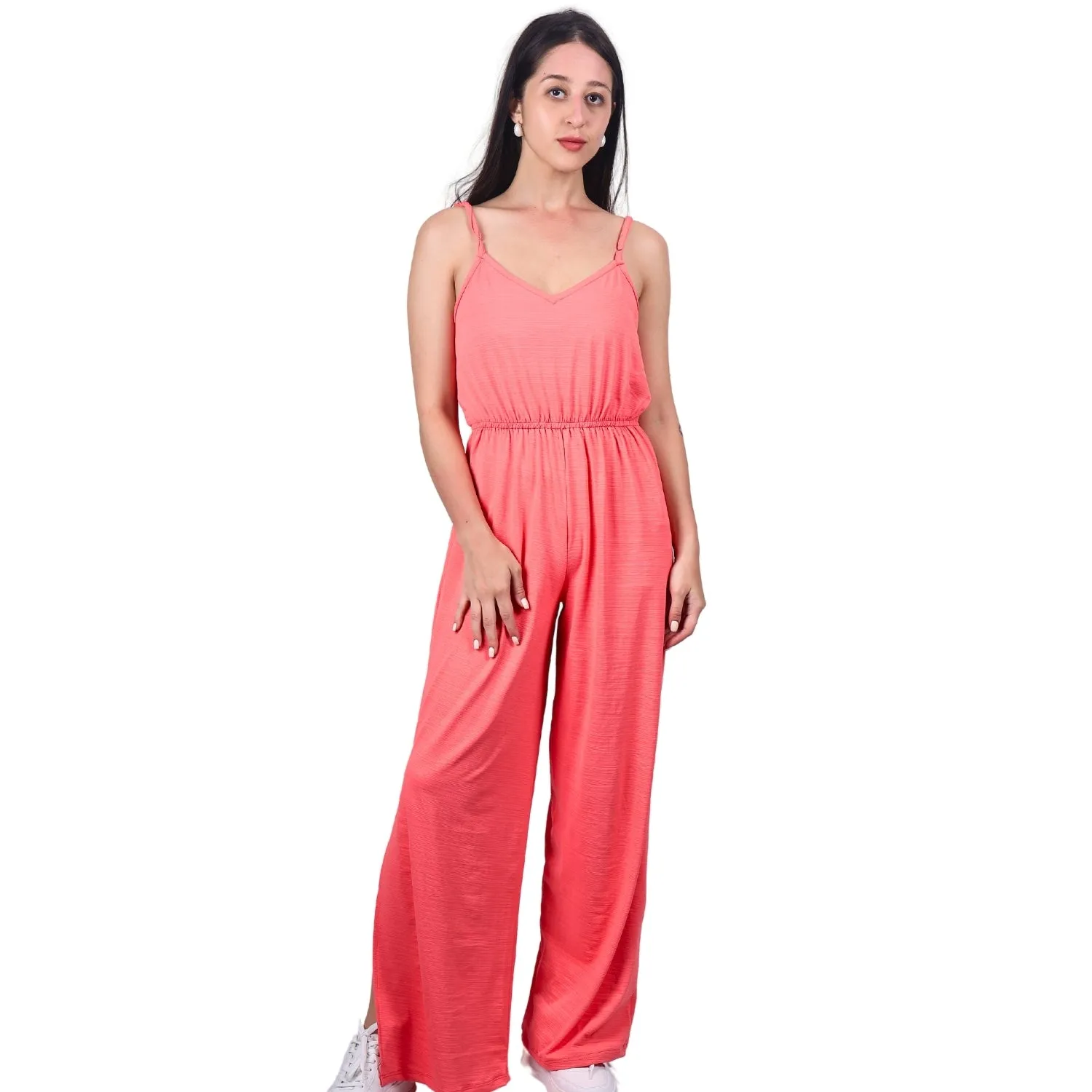 Wide-Leg Sleeveless Jumpsuit | GloFash