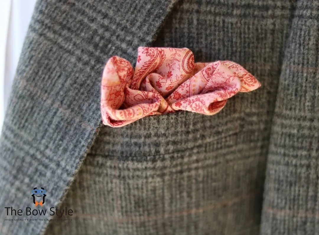 Winter's Orange Butterfly Bow Tie