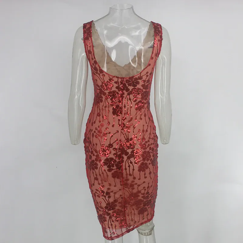 Women's Summer Backless Sheath Sleeveless V-Neck Dress