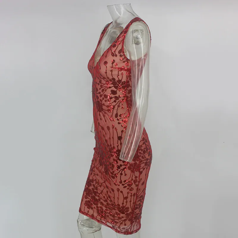 Women's Summer Backless Sheath Sleeveless V-Neck Dress