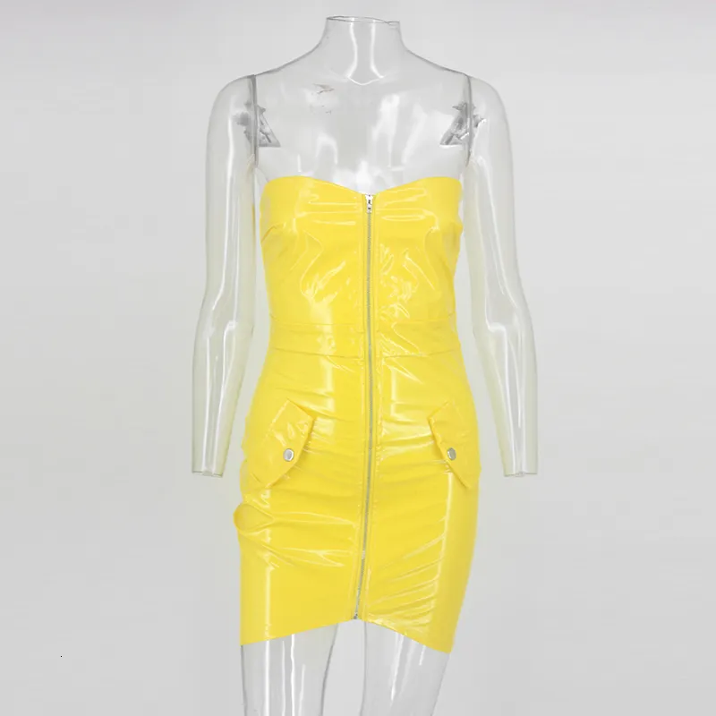 Women's Summer Off-Shoulder Leather A-Line Sheath Dress