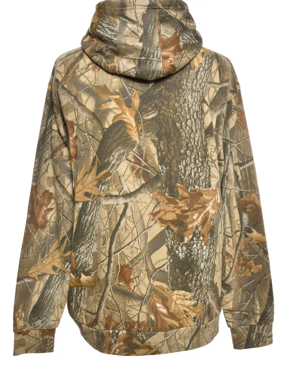 Woodland Printed Hoodie - M