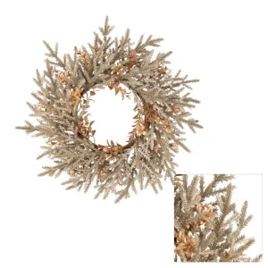 Wreath Boxwood Pine Champagne 38cm